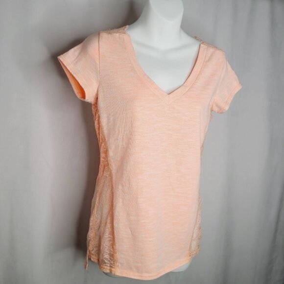 Fox Coral with Lace Embellishments T-shirt - Picture 2 of 7